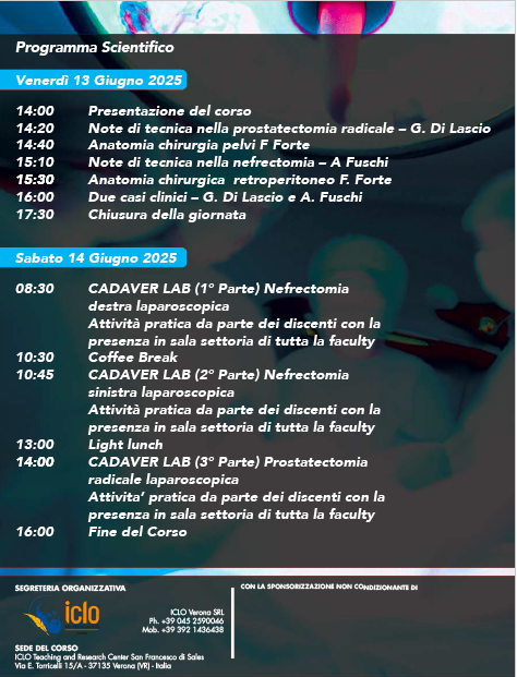 Sciarra Urology (@sciarraurology) on Twitter photo New Edition Verona 13-14 June 2025 Cadaverlab Hands On in Laparoscopic Urological Surgery for the School of Residency in Urology, Sapienza University of Rome. Surgical procedures for radical nephrectomy and radical prostatectomy trainees. <a href="/Sapienza/">Sapienza</a> <a href="/PoliclinicoUmb1/">Policlinico Umberto I</a> <a href="/Uroweb/">European Association of Urology (EAU)</a> New Edition Verona 13-14 June 2025 Cadaverlab Hands On in Laparoscopic Urological Surgery for the School of Residency in Urology, Sapienza University of Rome. Surgical procedures for radical nephrectomy and radical prostatectomy trainees. <a href="/Sapienza/">Sapienza</a> <a href="/PoliclinicoUmb1/">Policlinico Umberto I</a> <a href="/Uroweb/">European Association of Urology (EAU)</a>