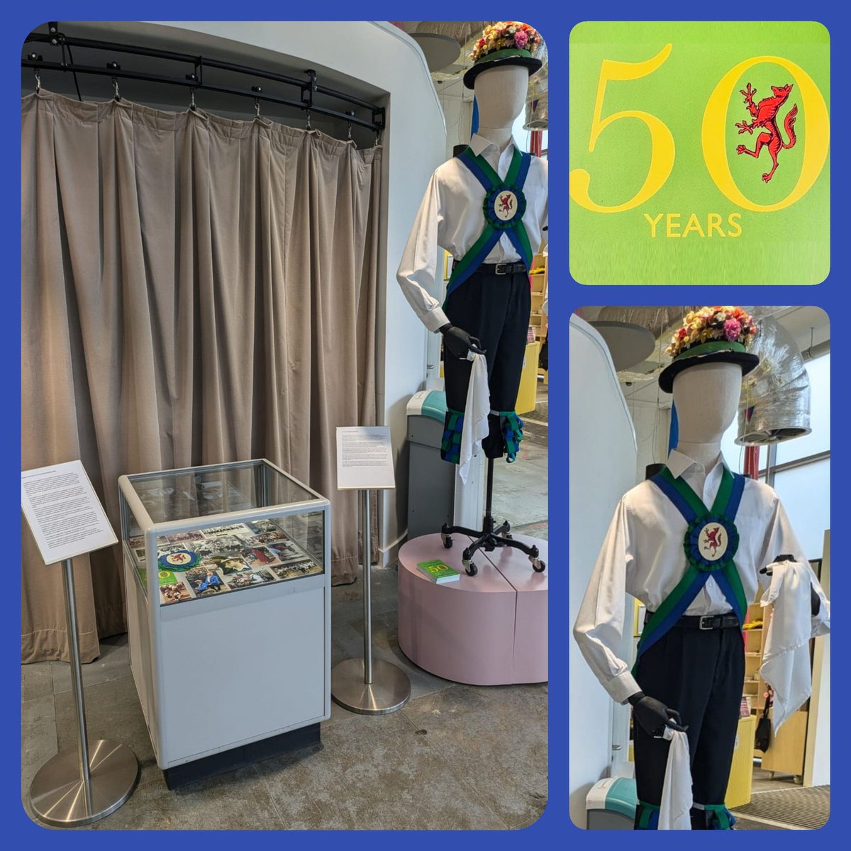 We're 50 this year! After our #exhibit in the <a href="/DAC_Enfield/">Dugdale Arts Centre</a> last September, your chance to see it again is here. It's been relocated to the Ordnance Road Library <a href="/enfieldlibrary/">Enfield Libraries</a> - featuring our life-sized Etcetera Morris Man's costume. #Enfield #tradition #history