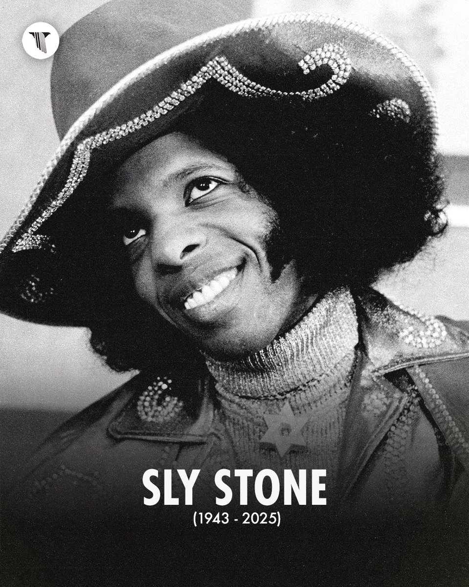RIP to Sly Stone, legendary funk musician, producer, songwriter, and frontman of Sly and the Family Stone🕊️