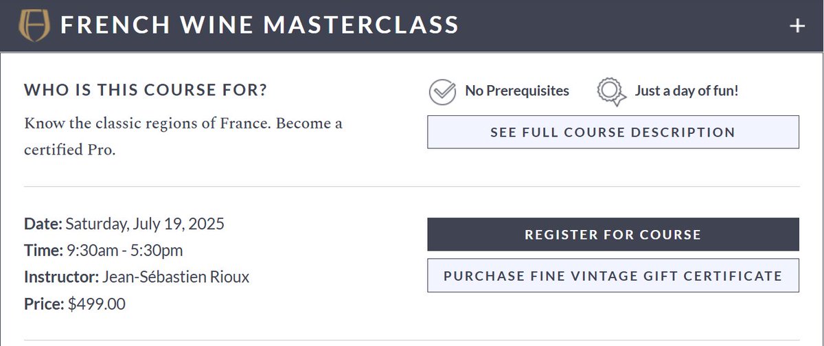 J-S the Wine Dad π·π₯πΆ (@js_winedad) on Twitter photo Hey Calgary wine afficionados: I am teaching a French Wine Masterclass on Saturday, July 19th - come quench your mid-summer thirst for wine with me and <a href="/FineVintageWine/">Fine Vintage</a> Register here: course.finevintageltd.com/course-detailsβ¦ Hey Calgary wine afficionados: I am teaching a French Wine Masterclass on Saturday, July 19th - come quench your mid-summer thirst for wine with me and <a href="/FineVintageWine/">Fine Vintage</a> Register here: course.finevintageltd.com/course-detailsβ¦