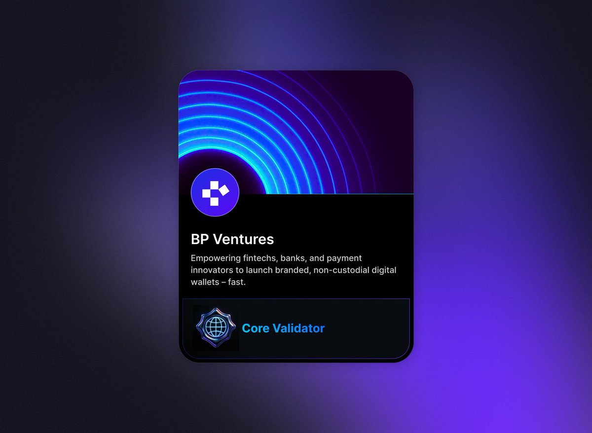 We’re excited to announce a major milestone: BP Ventures is now a core validator on the Stellar network! This new role strengthens our commitment to advancing secure, transparent, and decentralized blockchain solutions for global payments.

#usdc #Web3 #BlockchainEcosystem