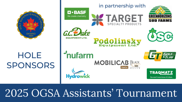 OGSA (@ontariogsa) on Twitter photo We can't say thank you enough to our Hole Sponsors for our Assistants' Tournament on Aug 11! Your support makes a huge difference! #OGSA #TodayInOntario <a href="/BASF_Turf_CA/">BASF Turf Canada</a> <a href="/TargetSpecCan/">Target Specialty Products 🇨🇦</a> <a href="/gc_duke/">G.C. Duke Equipment</a> <a href="/NufarmCA/">Nufarm Canada</a> <a href="/Traqmatz/">Traqmatz</a> <a href="/hydrowick/">Hydrowick Drainage</a> <a href="/PodolinskyEquip/">Podolinsky Equipment</a> <a href="/clubcar/">Club Car</a> <a href="/greenhorizonsod/">Greenhorizons Sod Farms</a> <a href="/GTGolfandTurf/">GT Golf & Turf</a> We can't say thank you enough to our Hole Sponsors for our Assistants' Tournament on Aug 11! Your support makes a huge difference! #OGSA #TodayInOntario <a href="/BASF_Turf_CA/">BASF Turf Canada</a> <a href="/TargetSpecCan/">Target Specialty Products 🇨🇦</a> <a href="/gc_duke/">G.C. Duke Equipment</a> <a href="/NufarmCA/">Nufarm Canada</a> <a href="/Traqmatz/">Traqmatz</a> <a href="/hydrowick/">Hydrowick Drainage</a> <a href="/PodolinskyEquip/">Podolinsky Equipment</a> <a href="/clubcar/">Club Car</a> <a href="/greenhorizonsod/">Greenhorizons Sod Farms</a> <a href="/GTGolfandTurf/">GT Golf & Turf</a>