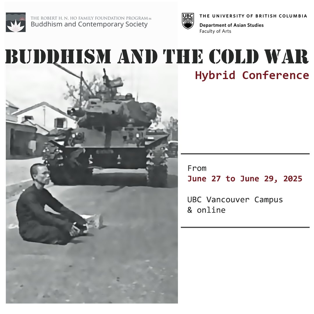 Join us as! Watch the presentations and be part of the discussions.
Link in bio or know more here: buddhism.arts.ubc.ca/buddhism-and-t…