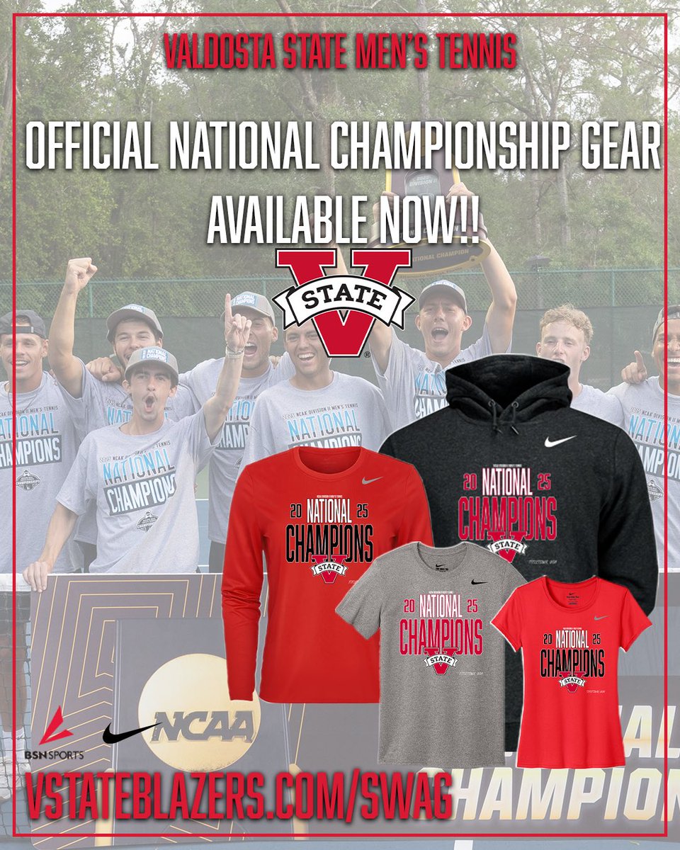 Valdosta State Blazers (@blazerathletics) on Twitter photo ๐ ๐ฐ๐ถ๐ณ ๐๐ง๐ง๐ช๐ค๐ช๐ข๐ญ 2๏ธโฃ0๏ธโฃ2๏ธโฃ5๏ธโฃ ๐๐ฆ๐ฏโ๐ด ๐๐ฆ๐ฏ๐ฏ๐ช๐ด ๐๐๐ฉ๐๐ค๐ฃ๐๐ก ๐พ๐๐๐ข๐ฅ๐๐ค๐ฃ๐จ๐๐๐ฅ ๐๐ฆ๐ข๐ณ ๐ช๐ด ๐๐๐๐๐๐พ
๐๐ณ๐ฅ๐ฆ๐ณ ๐ฏ๐ฐ๐ธ ๐ฃ๐บ ๐ท๐ช๐ด๐ช๐ต๐ช๐ฏ๐จ: ๐๐๐ฉ๐๐ฉ๐๐ฝ๐ก๐๐ฏ๐๐ง๐จ.๐๐ค๐ข/๐๐๐ผ๐
#GOBLAZERS๐ฅ | #TitleTownUSA ๐ ๐ฐ๐ถ๐ณ ๐๐ง๐ง๐ช๐ค๐ช๐ข๐ญ 2๏ธโฃ0๏ธโฃ2๏ธโฃ5๏ธโฃ ๐๐ฆ๐ฏโ๐ด ๐๐ฆ๐ฏ๐ฏ๐ช๐ด ๐๐๐ฉ๐๐ค๐ฃ๐๐ก ๐พ๐๐๐ข๐ฅ๐๐ค๐ฃ๐จ๐๐๐ฅ ๐๐ฆ๐ข๐ณ ๐ช๐ด ๐๐๐๐๐๐พ
๐๐ณ๐ฅ๐ฆ๐ณ ๐ฏ๐ฐ๐ธ ๐ฃ๐บ ๐ท๐ช๐ด๐ช๐ต๐ช๐ฏ๐จ: ๐๐๐ฉ๐๐ฉ๐๐ฝ๐ก๐๐ฏ๐๐ง๐จ.๐๐ค๐ข/๐๐๐ผ๐
#GOBLAZERS๐ฅ | #TitleTownUSA