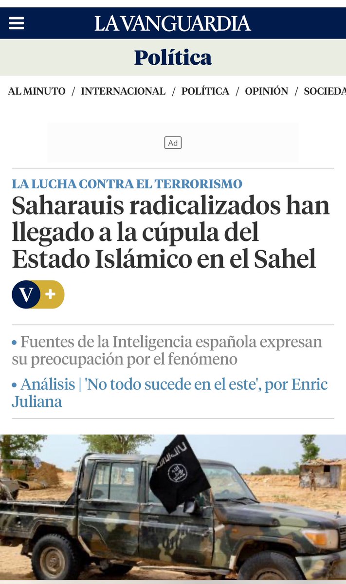 🚨 Les services de renseignement espagnols tirent la sonnette d’alarme : plusieurs Sahraouis nés dans les camps de Tindouf, en Algérie, sont aujourd’hui des cadres opérationnels de l’État islamique au Sahel.
Ils parlent arabe, espagnol et français, ont séjourné en Espagne dans le