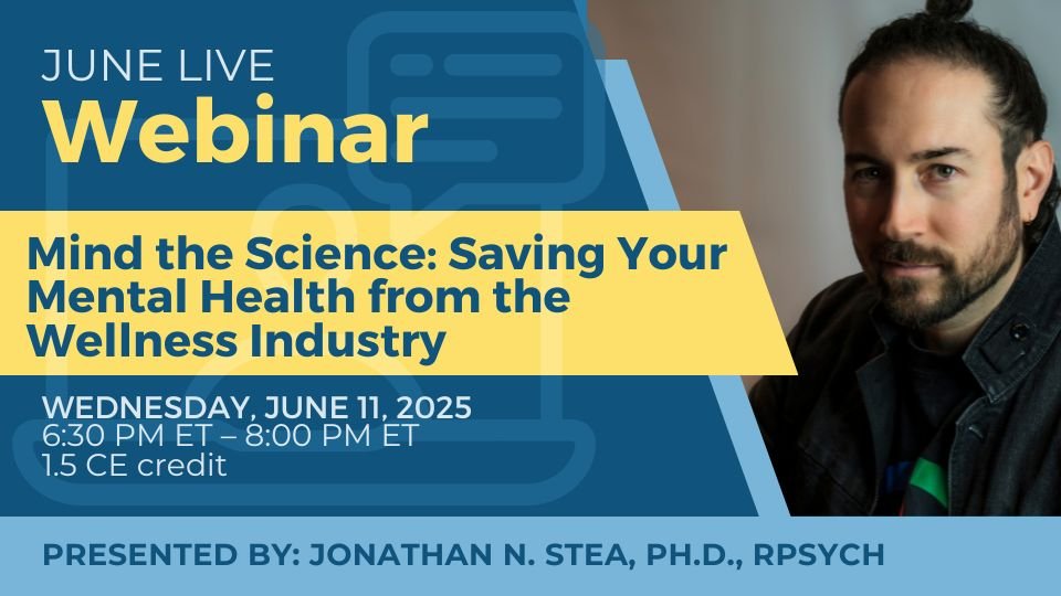 NAN Neuropsychology (@nanneuropsych) on Twitter photo It's happening TODAY! Join <a href="/jonathanstea/">Dr. Jonathan N. Stea</a> at 6:30 PM ET for a deep dive into the mental health impact of wellness trends.
Donāt miss out on this 1.5 CE credit webinar!
š Date: TODAY ā June 11, 2025
š Time: 6:30 PM - 8:00 PM ET
nanonline.org/Shared_Content⦠It's happening TODAY! Join <a href="/jonathanstea/">Dr. Jonathan N. Stea</a> at 6:30 PM ET for a deep dive into the mental health impact of wellness trends.
Donāt miss out on this 1.5 CE credit webinar!
š Date: TODAY ā June 11, 2025
š Time: 6:30 PM - 8:00 PM ET
nanonline.org/Shared_Contentā¦