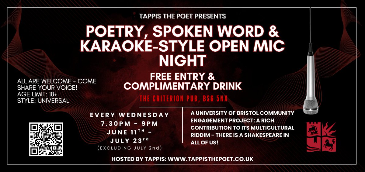 New Poetry and Spoken Word event launching at The Criterion in St Pauls

365bristol.com/story/2025/06/…