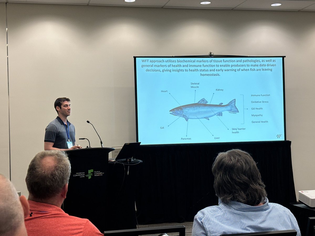 David Huyben (@davidhuyben) on Twitter photo Carmi Riesenbach gave a talk on biochemistry to generate insights in aquaculture at the Aquaculture Canada Conference from Wellfish. He is an alumni from <a href="/ABSc_UofG/">Animal Biosciences</a>
#AAC2025 Carmi Riesenbach gave a talk on biochemistry to generate insights in aquaculture at the Aquaculture Canada Conference from Wellfish. He is an alumni from <a href="/ABSc_UofG/">Animal Biosciences</a>
#AAC2025
