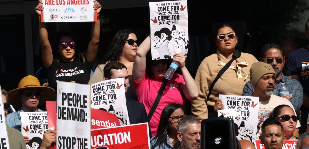 "Pedimos urgentemente a las autoridades que reduzcan la tensión, pongan fin al despliegue de la Guardia Nacional y respeten el derecho a la protesta pacífica. También pedimos a la administración Trump que acabe con estas deportaciones masivas que están desgarrando las