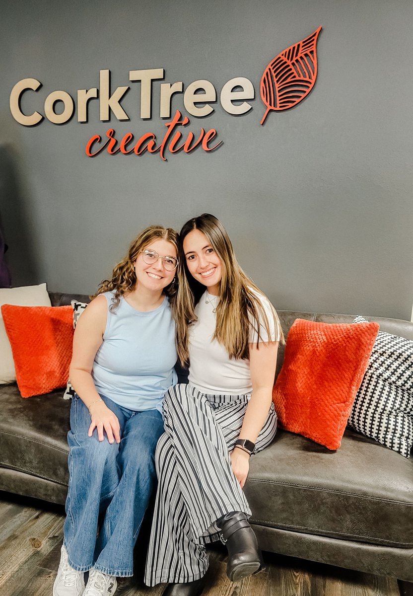 CorkTreeCreativ's tweet image. Each intern who joins our team brings a unique perspective and energy to the office. Last week, we wrapped up our spring internship and said goodbye to our intern, Brandi. Now, we&apos;re gearing up to have a total of four interns for the summer, and we couldn&apos;t be more excited!  🧡
