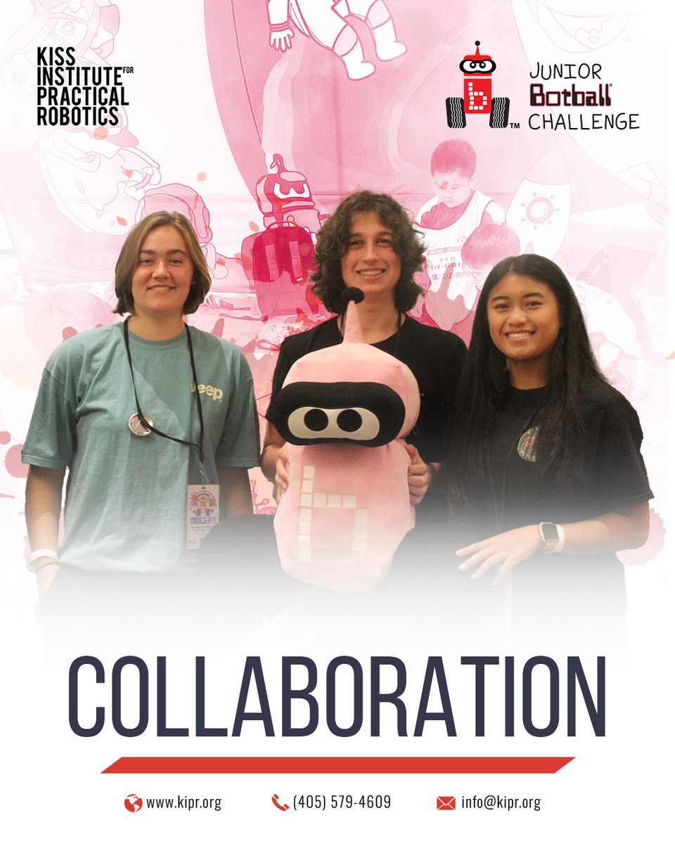 From brainstorming to problem-solving, our students thrive when they learn to collaborate. 

📍 GCER 2025 will be held July 8–12 at the Embassy Suites by Hilton Norman Hotel &amp; Conference Center in Norman, Oklahoma.

🔗 Register now at kipr.org/gcer