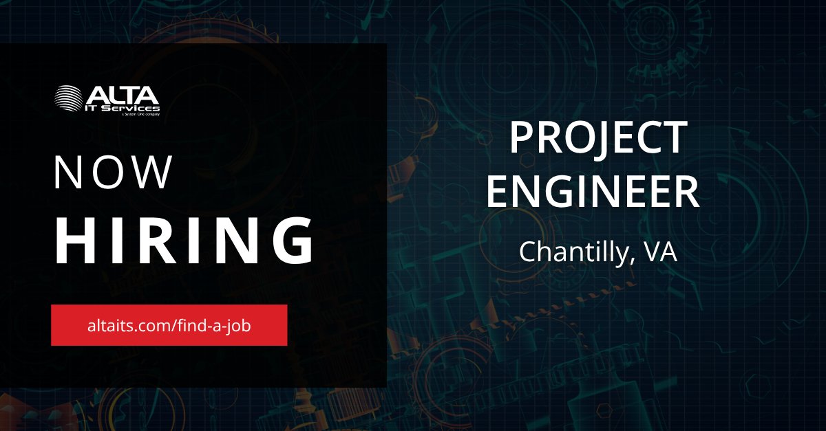 altaitservices's tweet image. ALTA IT Services is #hiring a Project Engineer for work in Chantilly, VA. 

#ALTAIT #ProjectScheduler #TopSecretJobs #PMOJobs #AgileCareers #GovernmentCareers

Learn more and today: ow.ly/o6n550W6lJ5