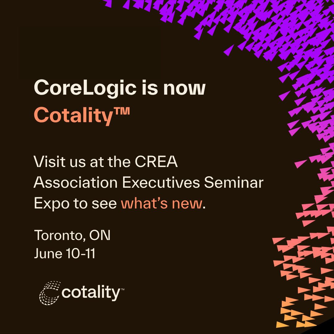Looking forward to this week’s Association Executives Seminar in Toronto. Stop by our table to see the team, check out the new brand, &amp; explore the latest and greatest in our real estate tech ecosystem. New name, same trusted solutions!
#CotalityRES #Matrix #ProspectsMobile
