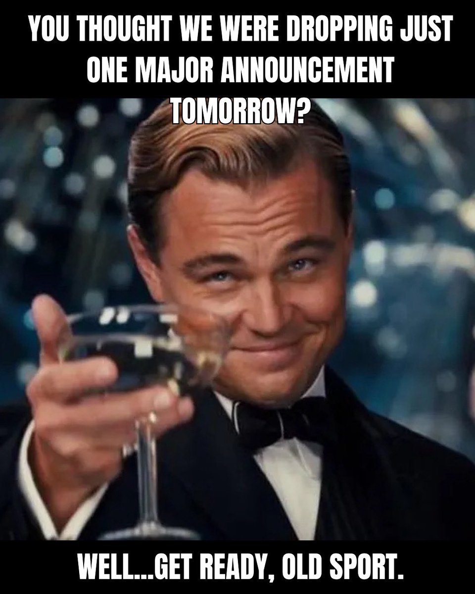 Big announcement going live on FB tomorrow, and another on Instagram stories! Get ready because we’ve got a couple surprises you won’t want to miss. 🔥🥂