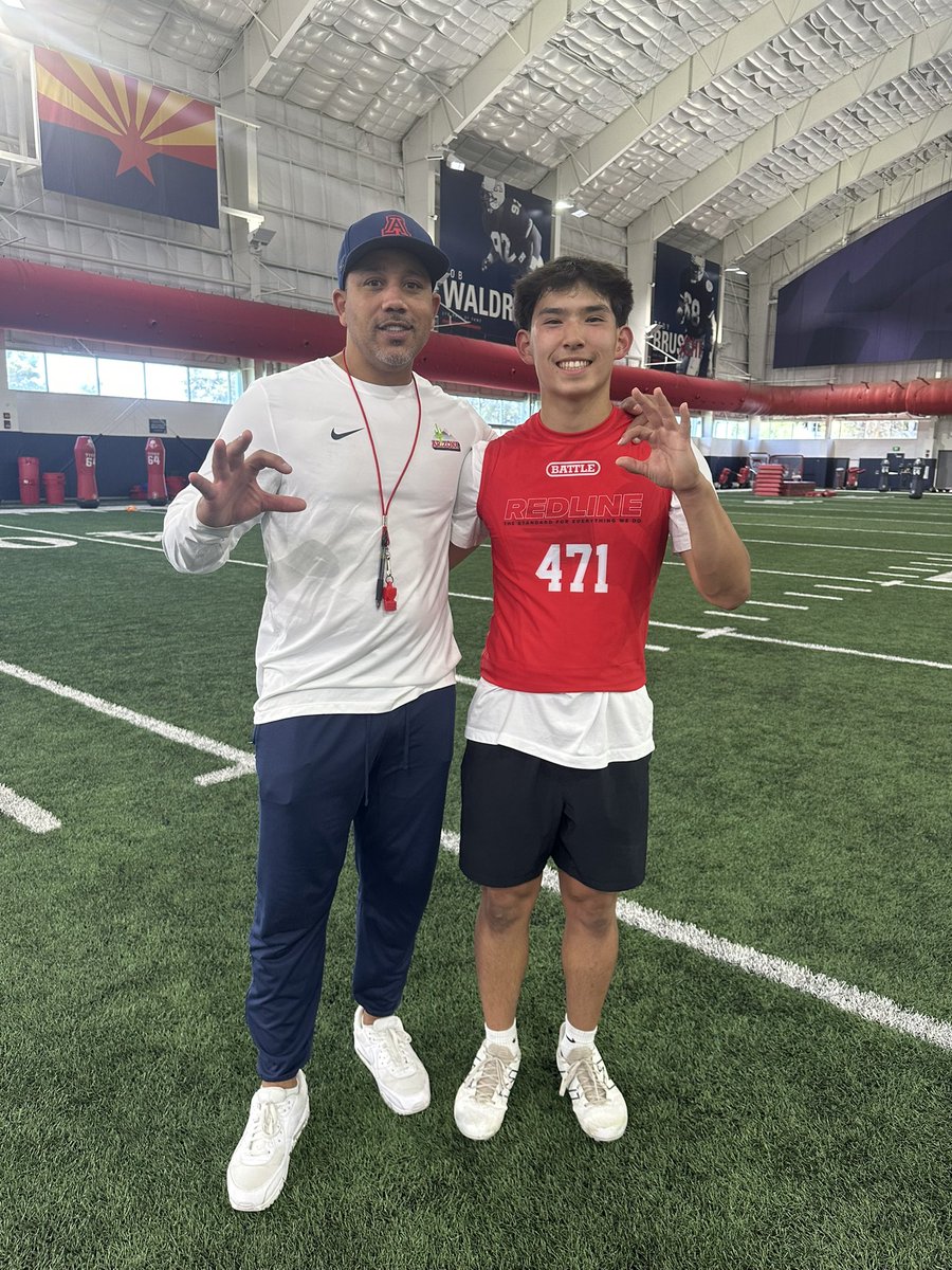 Thank you for the great opportunity this week at the U Of A prospect camp. I hade a lot of fun getting  to know all of the coaches and getting to compete. I also won fastest RB of the day!!

 <a href="/RealCoachCarter/">Alonzo “Zo” Carter</a> <a href="/CoachMoevao_3/">Lyle Moevao ™</a> <a href="/CoachBobbyWade/">Bobby Wade</a> <a href="/Coach_Mac70/">Jake McSpadden</a> <a href="/Team_Eyeland/">Team Eyeland</a> <a href="/DVThunderFB/">Desert Vista Football</a>