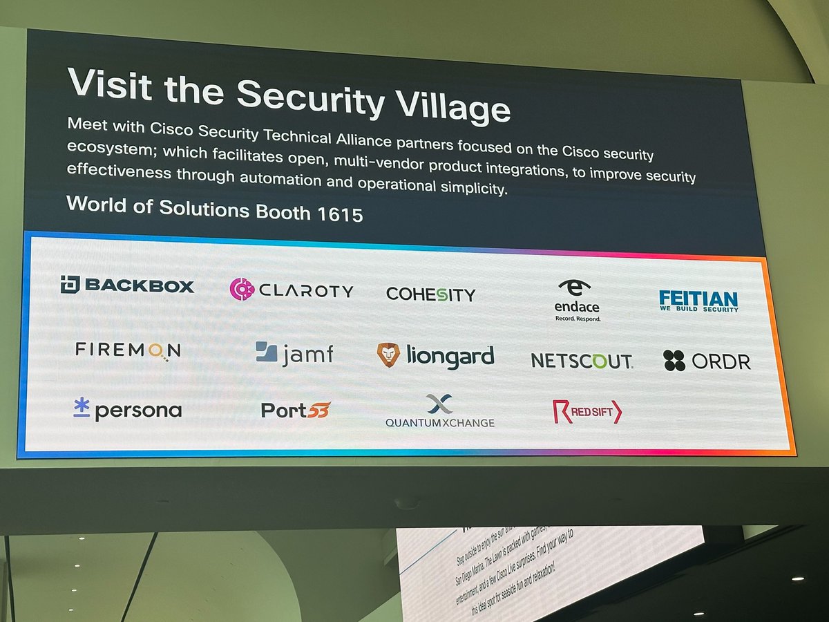 Claroty for Healthcare (@clarotyhealth) on Twitter photo Meet our team this week at #CiscoLive Booth 1615-M in the Security Village—where we've got cool giveaways and demos of xDome. Learn how we've partnered with <a href="/CiscoSecure/">Cisco Security</a> to provide unmatched visibility, protection, and monitoring for all connected assets. hubs.li/Q03rm2290 Meet our team this week at #CiscoLive Booth 1615-M in the Security Village—where we've got cool giveaways and demos of xDome. Learn how we've partnered with <a href="/CiscoSecure/">Cisco Security</a> to provide unmatched visibility, protection, and monitoring for all connected assets. hubs.li/Q03rm2290