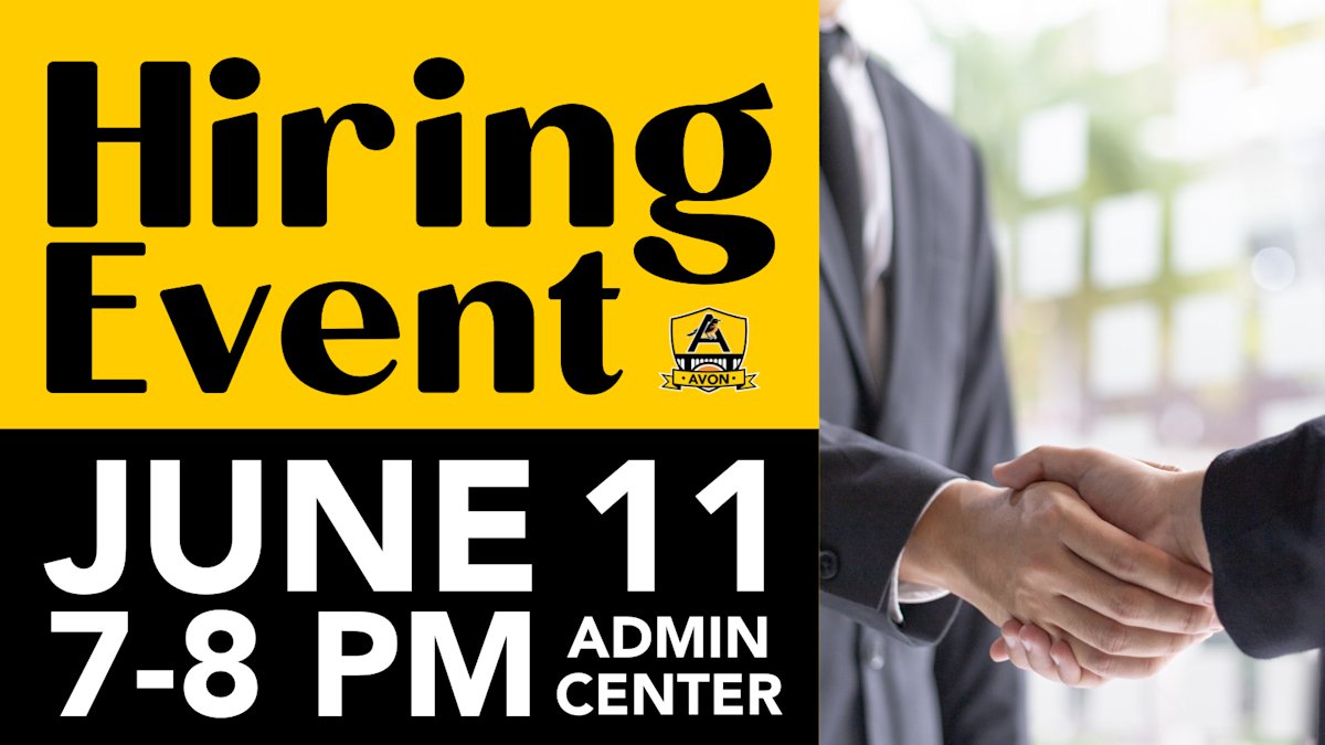 Are you looking for an opportunity to do something significant? Attend our hiring event this Wednesday evening! avon-schools.org/experience-avo…
