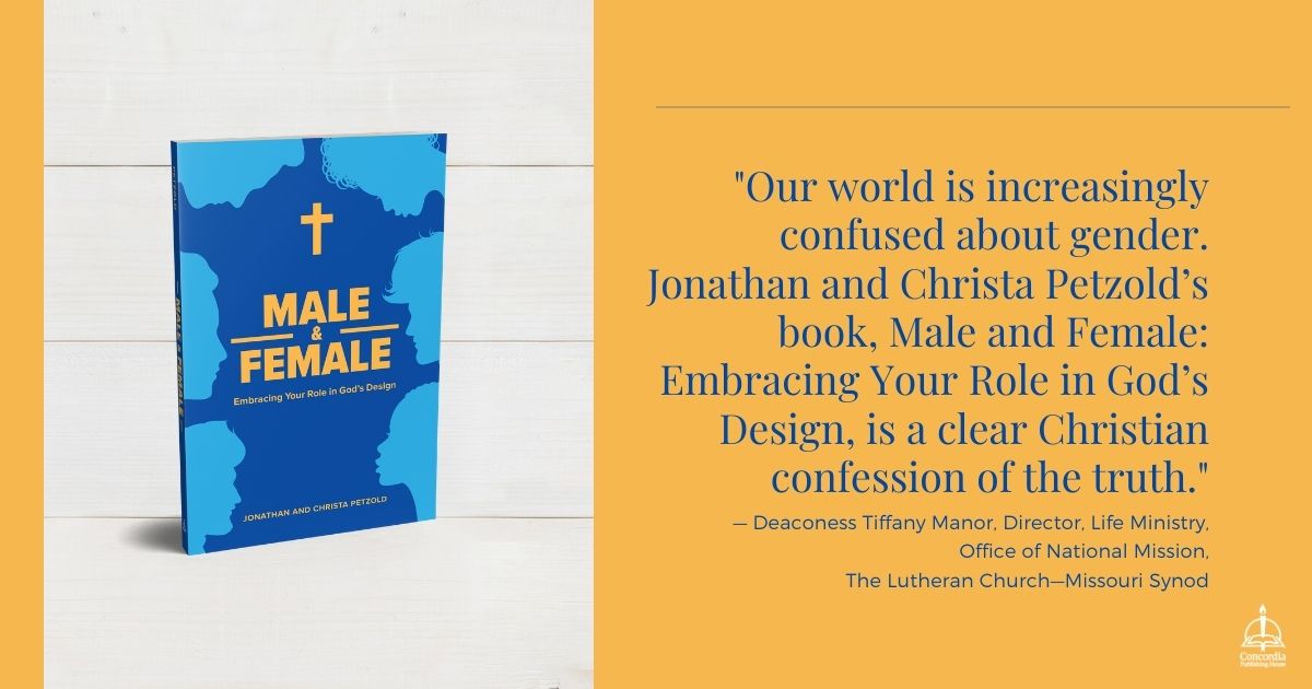Start a dialogue from a Christian perspective in a culture that challenges gender ideas with Male &amp; Female: Embracing Your Role in God’s Design by Jonathan and Christa Petzold. myc.ph/45GHchE