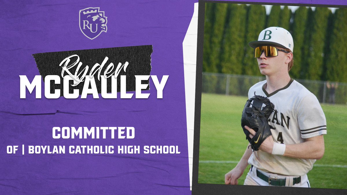 Congrats to Ryder McCauley on committing to Rockford University! Ryder is an outfielder from nearby Boylan High School! He had a strong senior season and brings some speed to RU!