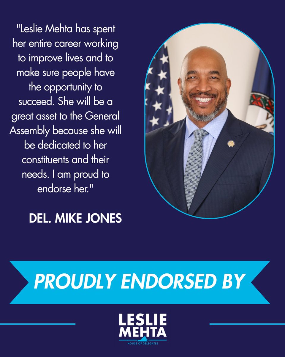 🚨 ENDORSEMENT ALERT 🚨 I’m honored to have the support of amazing leaders like Del. Willett, Del. Jones, and Del. Cousins. Together, we will fight to protect and better the lives of all people across our Commonwealth.