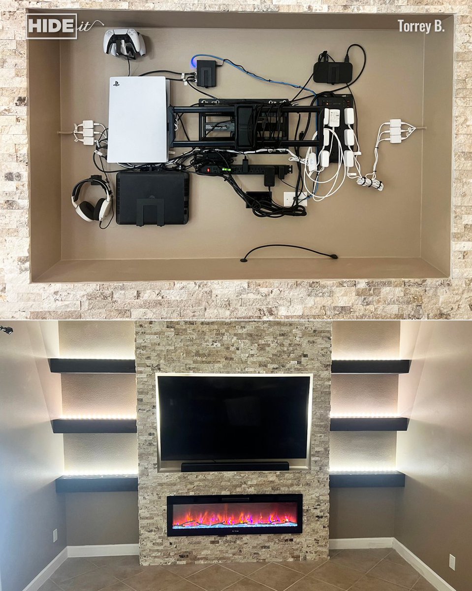 🏆 Vote for your favorite #afterHIDEit setup + you could win a $50 Gift Card!

How to enter:
🗳 Comment 1, 2, 3, or 4
👥 Tag a friend!

Finalists:
1️⃣ Dual-screen gamer wall
2️⃣ Mini bat stadium vibes
3️⃣ Glove display worthy of Cooperstown
4️⃣ Hidden TV wiring done right

🥇 Winner