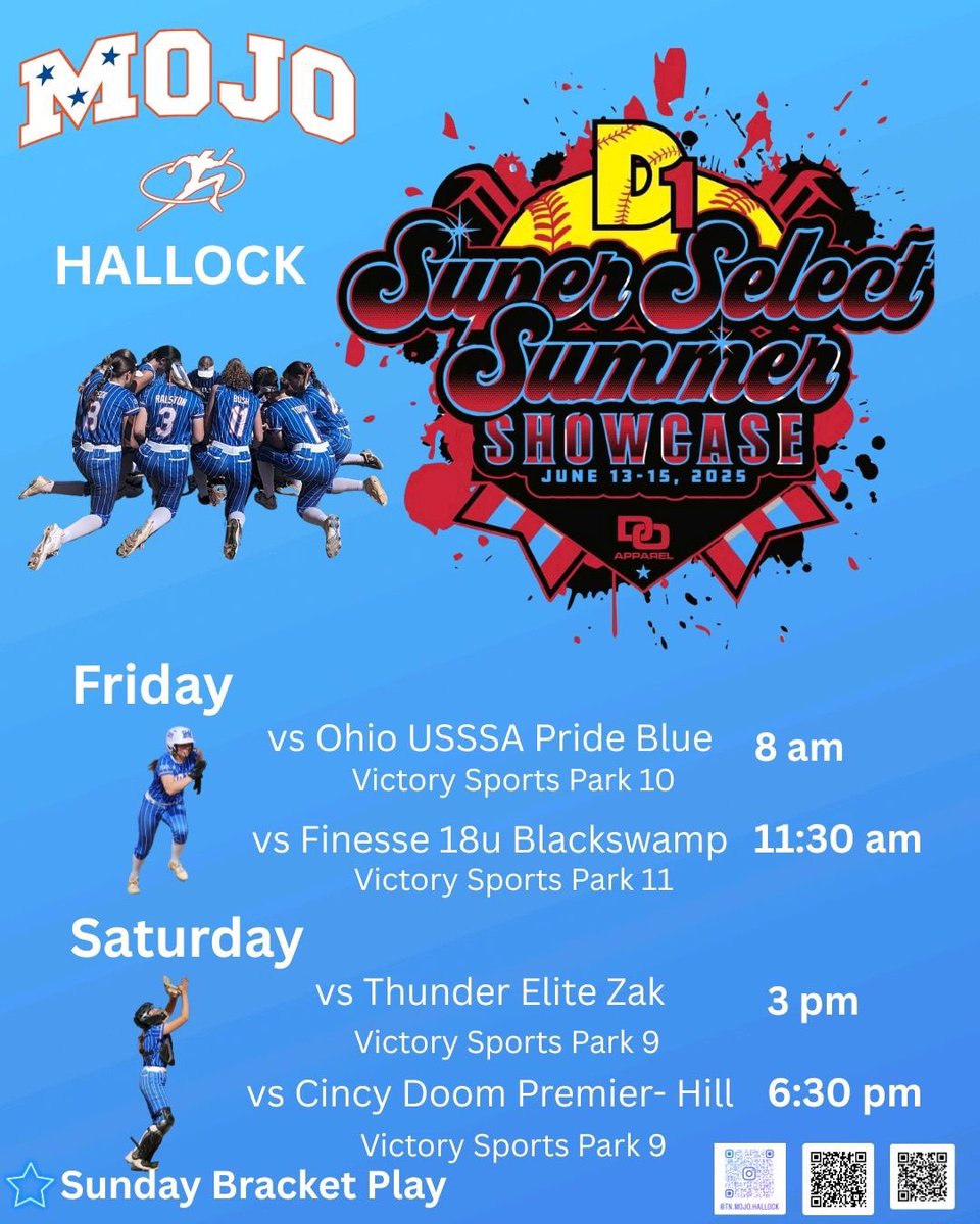 This weekend I will be at the D1 super select tournament. I hope to see you there!