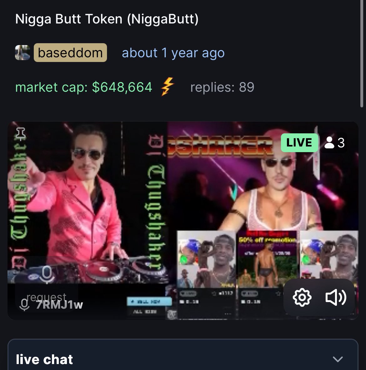 DJ thugshaker on pump fun 

pump.fun/coin/8fZL148nn…