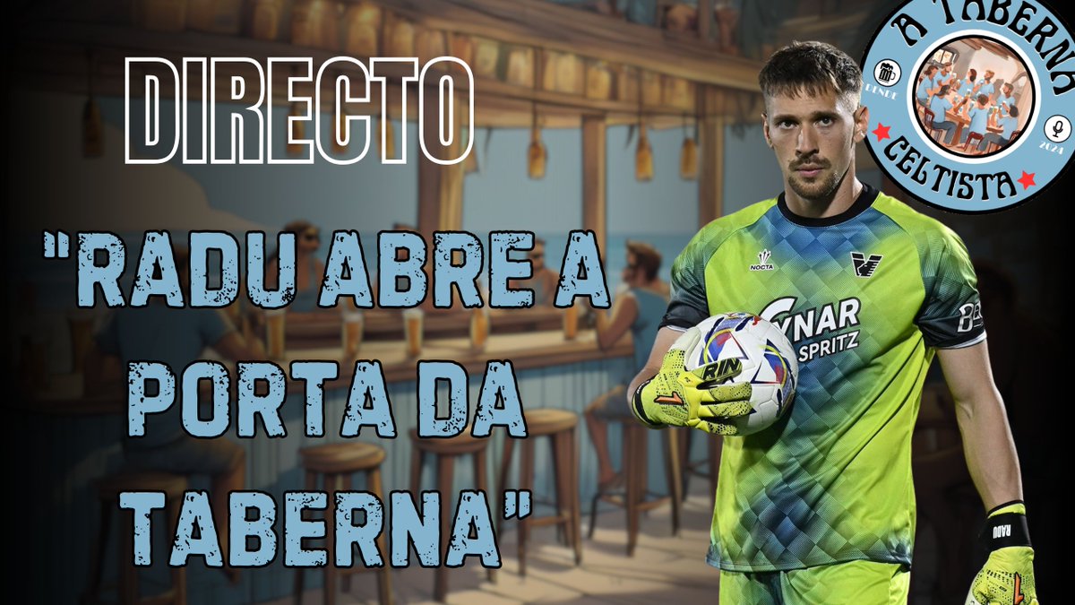 TABERNEIROS!!!

Estamos en DIRECTO!!!

Hoxe "RADU" abre as portas do noso garito...

IMOS!!!!

youtube.com/live/f5ESw2_e7…