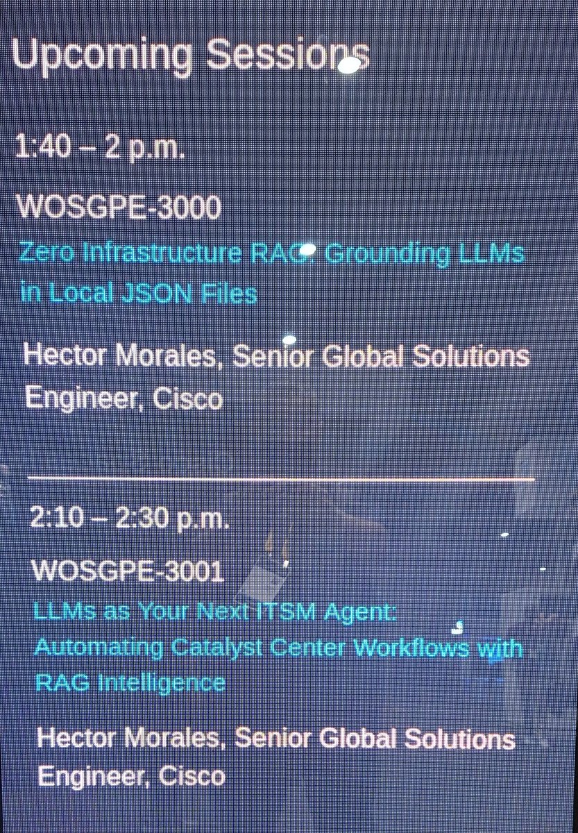 ekktor's tweet image. Let&apos;s do this... #ciscolive2025 #CatalystCenter #NetDevOps #AgenticAIOps