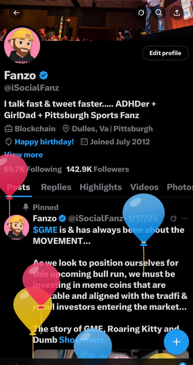 Nice little touch by X…. Location birthday…