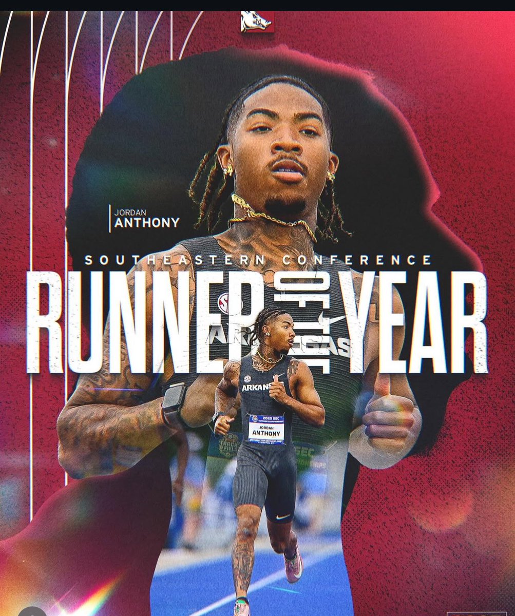 Introducing to some but yall already know My Paii Paii SEC RUNNER OF THE YEAR…..# Razorbacks