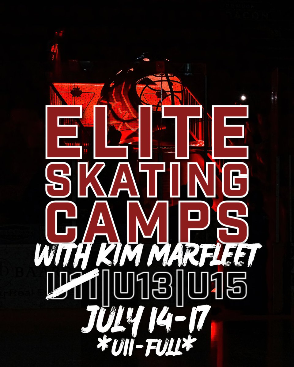 🚨DON'T MISS OUT ON OUR ELITE SKATING CAMP W/ KIM MARFLEET🚨
🗓️JULY 14-17
📍CHILLIWACK COLISEUM

This camp will work on skating mechanics, efficiency, power and speed. The camp is run by Kim and her staff from Elite Skating

chilliwackhockeyacademy.com/book-online