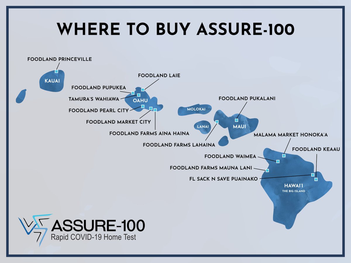 Foodland is running a limited time special on ASSURE-100 Rapid Covid-19 Tests just as a summer surge is hitting Hawaii. Get your tests at a range of Foodland locations and help spread Aloha, not COVID! assure-100health.com