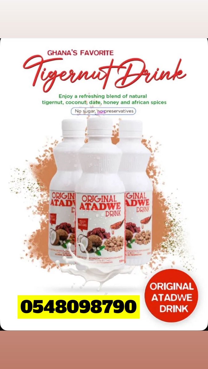 Charle idey sell Original atadwe drink. Call the number on the flyer to place ur order Idey need moneyyy