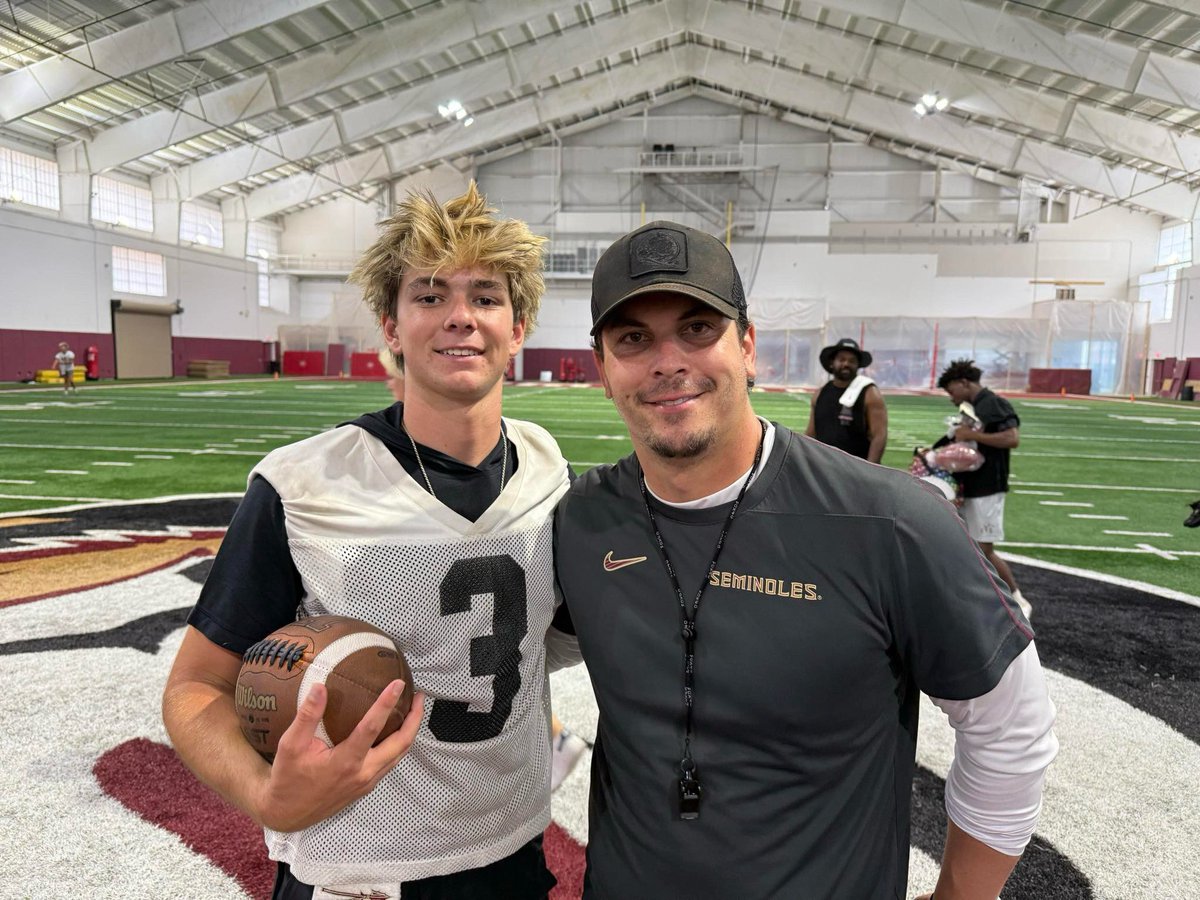 2028 QB <a href="/roland_waldrop1/">Roland Waldrop 2028 QB ⭐️💫</a> making the camp rounds visiting <a href="/AuburnFootball/">Auburn Football</a> and <a href="/FSUFootball/">FSU Football</a> this week. 

#TheCounty #TogetherWeSwarm #W1NTHEDAY #RecruitTCC