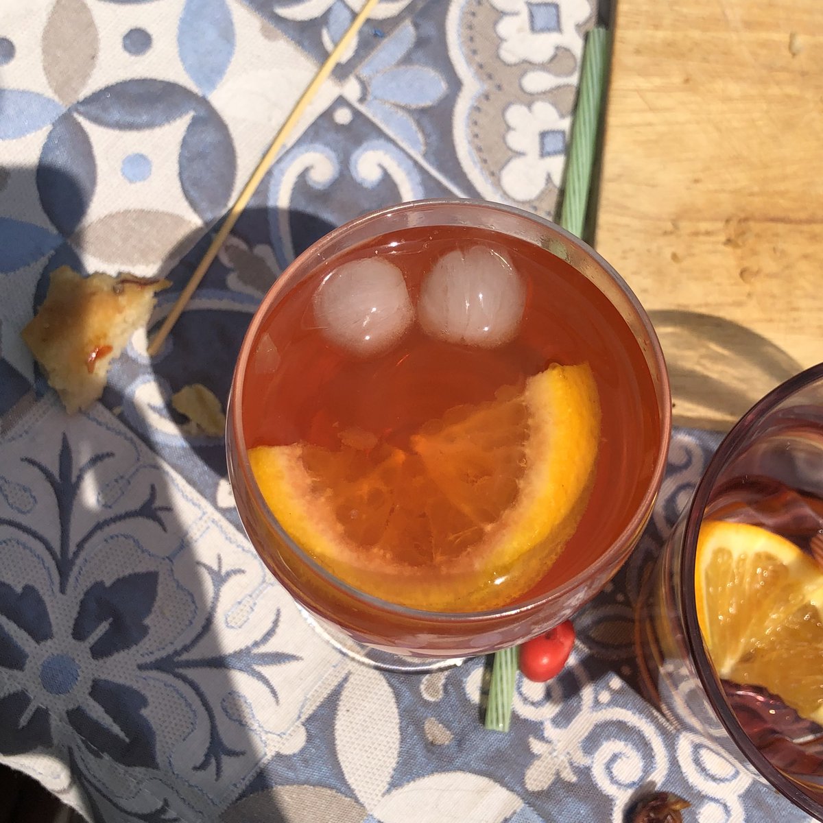 Mon spritz était heureux.