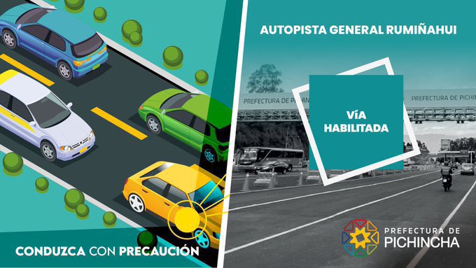 #Actualización | Habilitamos el carril derecho de la Autopista General Rumiñahui, sentido Quito - Valle, luego de culminar los trabajos en la quebrada Chaupiurco a la altura del puente 3.                    

Conduce con precaución