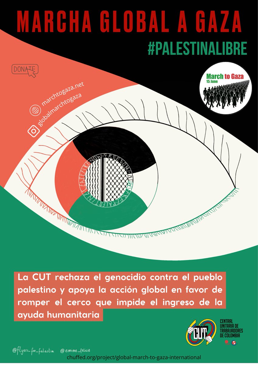Central Unitaria de Trabajadores (@cutcolombia) on Twitter photo La <a href="/cutcolombia/">Central Unitaria de Trabajadores</a> rechaza el genocidio que está sufriendo el pueblo palestino y apoya la acción global en favor de romper el cerco que impide el ingreso de la ayuda humanitaria. #PalestinaLibre La <a href="/cutcolombia/">Central Unitaria de Trabajadores</a> rechaza el genocidio que está sufriendo el pueblo palestino y apoya la acción global en favor de romper el cerco que impide el ingreso de la ayuda humanitaria. #PalestinaLibre