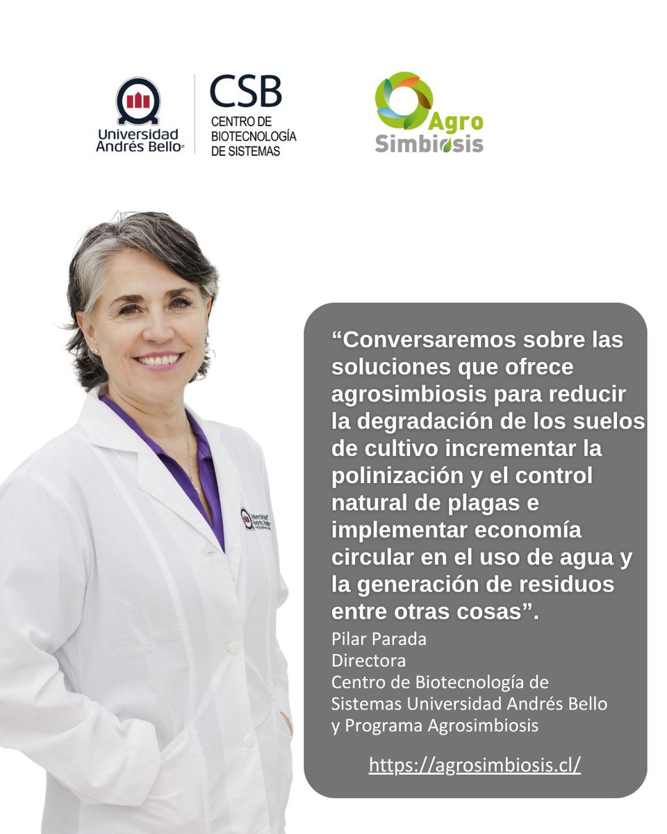 CSB_UNAB's tweet image. ⏳Quedan pocos días para el encuentro gratuito ciencia-empresa “Sembrar biodiversidad, cosechar mayor productividad”, que se realizará en #Chillán este jueves 12 de junio.
📰 Conoce más detalles en la nota que publicó hoy el diario e inscríbete welcu.com/csb-uandresbel…