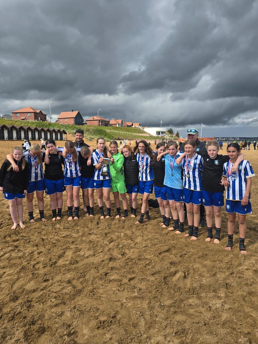 Sheffield Wednesday Ladies FC (@shefwedladies) on Twitter photo Bridlington Beach Football Tournament 2025
Fantastic weekend of fun & bonding for our U14s Blue girls & families, topped off by winning the tournament! Excellent team work, physically challenging but the girls powered through to win & had lots of laughter throughout the day ⚽️💙 Bridlington Beach Football Tournament 2025
Fantastic weekend of fun & bonding for our U14s Blue girls & families, topped off by winning the tournament! Excellent team work, physically challenging but the girls powered through to win & had lots of laughter throughout the day ⚽️💙