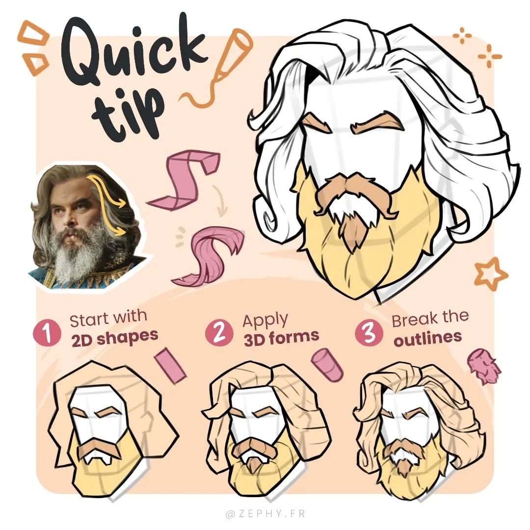 XPPEN's tweet image. 🎨 #XPPentutorial Time!
Discover quick drawing hacks by the artist @zephy.fr ✍️
At first glance, they might seem tricky—but let’s break them down and make it simple! 🧙♂️
Save for your next art practice session 👉
#DrawingTips #ArtTutorial #DigitalArt