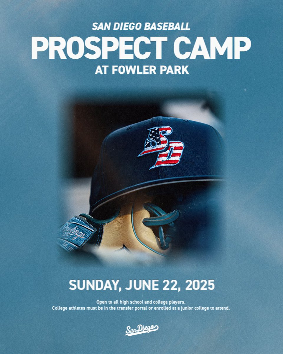 Our Summer 2025 Prospect Camp is right around the corner!

Register now: bit.ly/4ktvifL

#GoToreros