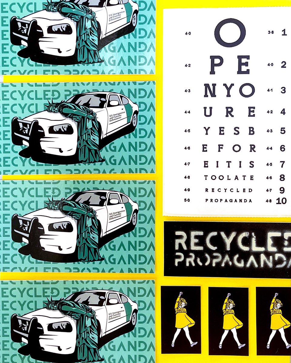 Recycled Propaganda (@recycledprop) on Twitter photo FREE STICKERS!! To claim:
1. @ someone in the comments
2. Email your name, username and mailing address to info@recycledpropaganda.com (Limited to the first 100 entries. One entry per person and address. Non-US entries will be emailed an invoice for $2 additional shipping.) FREE STICKERS!! To claim:
1. @ someone in the comments
2. Email your name, username and mailing address to info@recycledpropaganda.com (Limited to the first 100 entries. One entry per person and address. Non-US entries will be emailed an invoice for $2 additional shipping.)