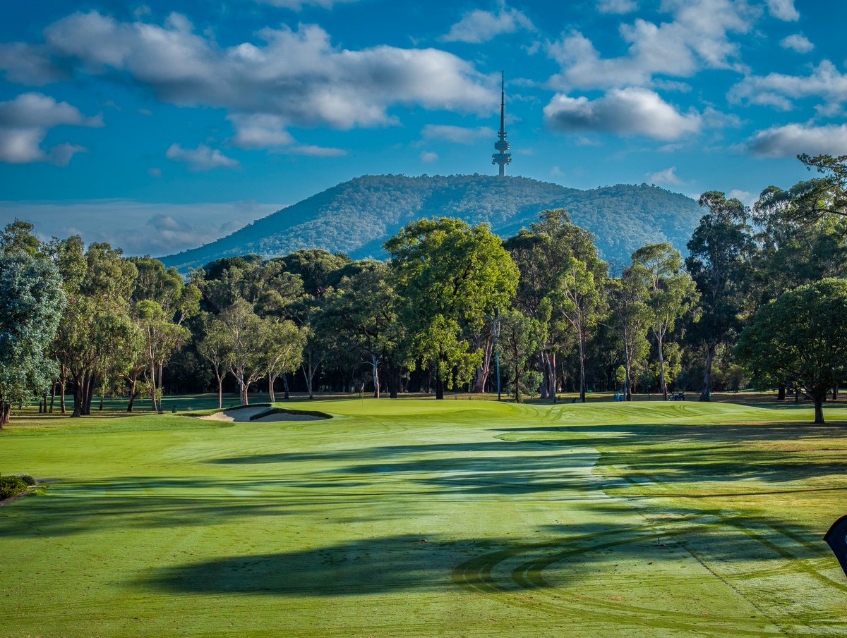 OCMGolf's tweet image. Stage 3 course works at @RoyalCanberra are now complete with the course again living up to its reputation as 'Australia's Augusta'. Lush turf, large scale undulations, pine trees, fast tilted greens, water & beautiful scenery.
Images: @AirswingMedia