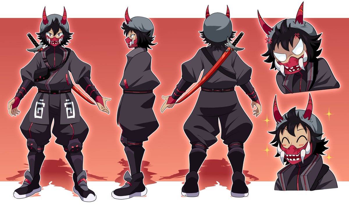ProjectRoninVT's tweet image. Hi, I'm Ronin, The Oni For Hire Demon Hunter Vtuber👹~ #Vtuber #VtuberEN #VtuberUprisings