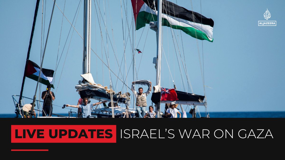 World condemnation mounts as Israel detains all 12 crew of the aid ship Madleen, including Greta Thunberg and Al Jazeera’s Omar Faiad, after seizing it in international waters en route to deliver aid to Gaza.

🔴 Follow our LIVE coverage: aje.io/dk2dju