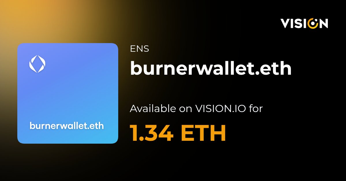 Always use a burnerwallet.eth
Expiry 2031