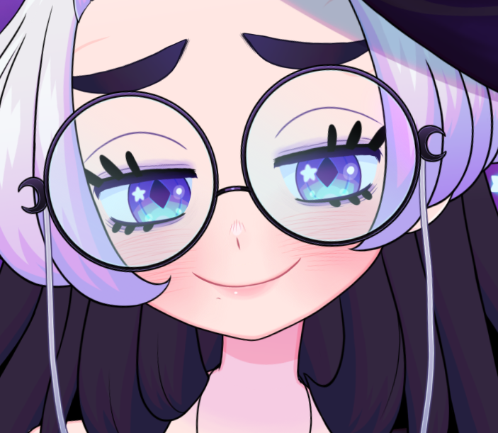 「Just said something completely wrong but」|Alphena 🌌 Void Witch VTuberのイラスト