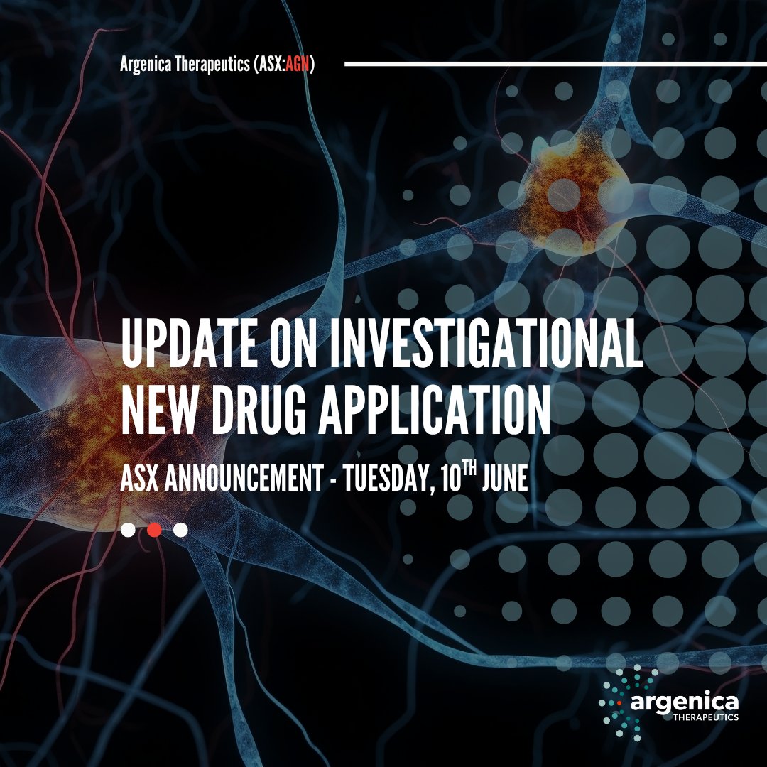 This morning, #AGN has announced it has received correspondence from the United States (US) Food and Drug Administration (FDA) that it has placed a clinical hold on the Company’s Investigational New Drug (IND) Application.

Read the full announcement ➡️bit.ly/3Hx4cG5