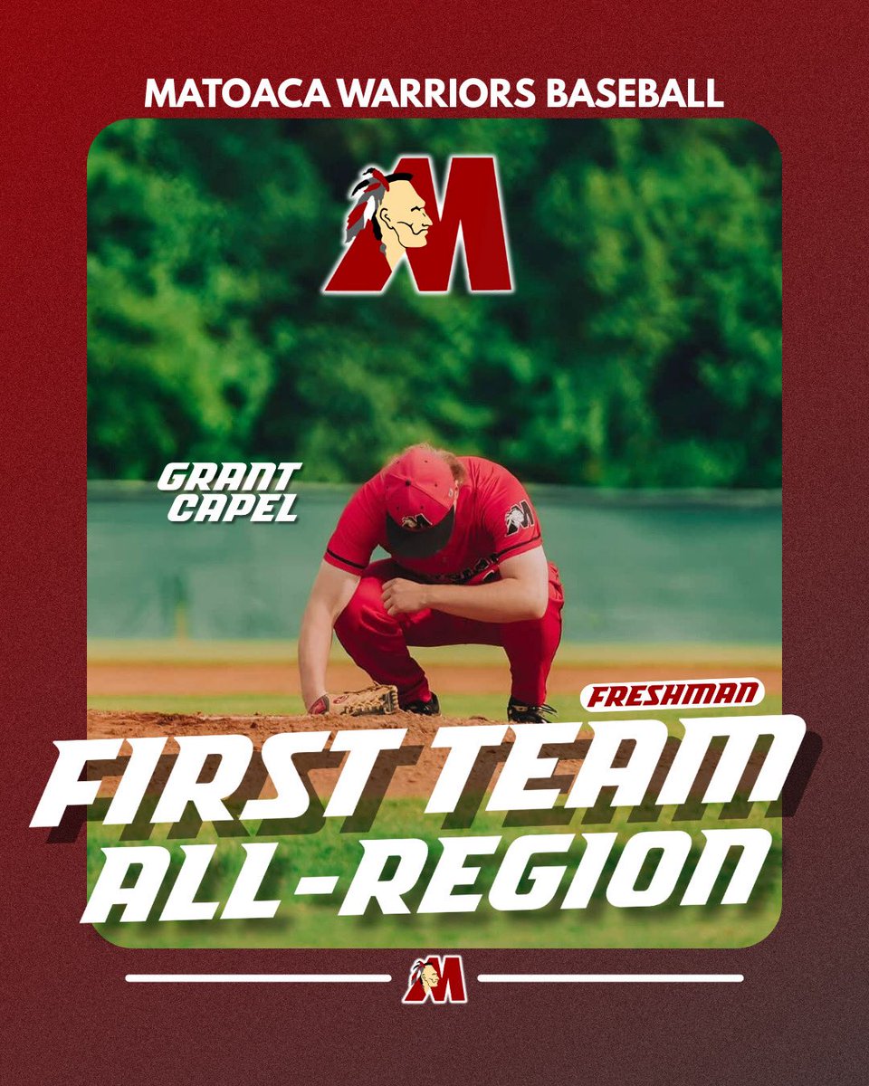 I am extremely thankful to be named first team all region for pitcher. My freshman year was so successful  because my teammates &amp; coaching staff pushed me to get better every single day. Thank you #warriors.

<a href="/A_MooreTheCoach/">Andre Moore</a> <a href="/ksallday19/">Jason Burton</a> <a href="/PrepBaseballVA/">Prep Baseball Virginia/DC</a> <a href="/CoachOx18/">Chad Oxendine</a> <a href="/RBAWest/">RBA West</a>